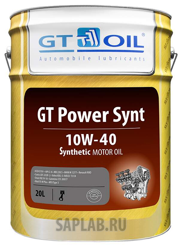 Купить запчасть GT OIL - 8809059408032 Моторное масло GT-Oil Power Synt 10W-40 20л