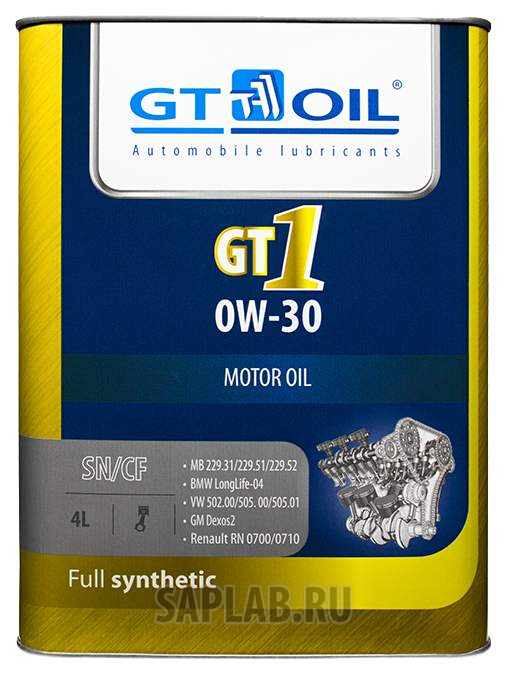 Купить запчасть GT OIL - 8809059408568 Моторное масло GT-Oil 1 0W-30 4л