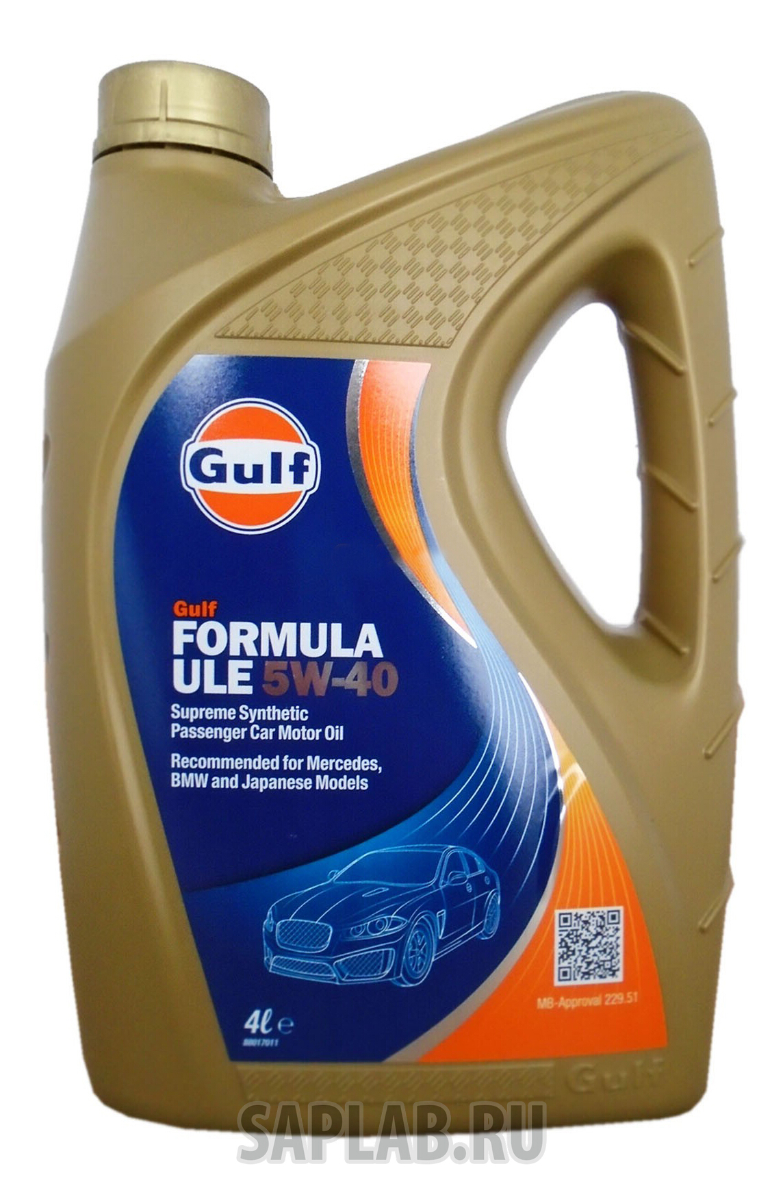 Купить запчасть GULF - 120107901659 Моторное масло Gulf Formula ULE 5W-40 4л