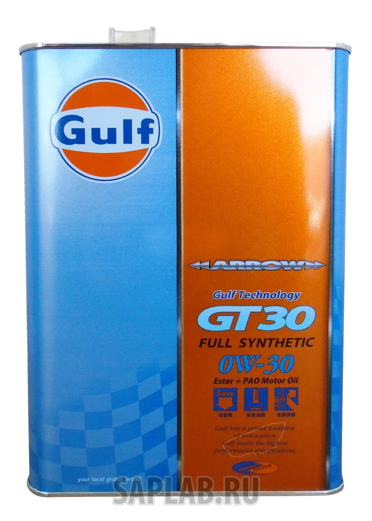 Купить запчасть GULF - 4932492112229 Моторное масло Gulf Arrow GT 30 0W-30 4л