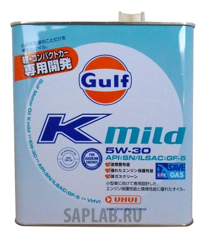 Купить запчасть GULF - 4932492122587 Моторное масло Gulf K Mild GF-5 SN 5W-30 3л