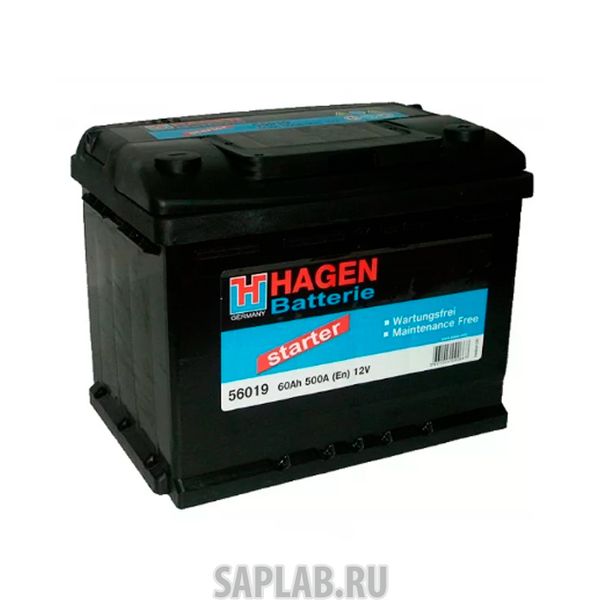 Купить запчасть  HAGEN_BATTERIE - 56019 Аккумуляторная Батарея [12v 60ah 500a B13] HAGEN BATTERIE