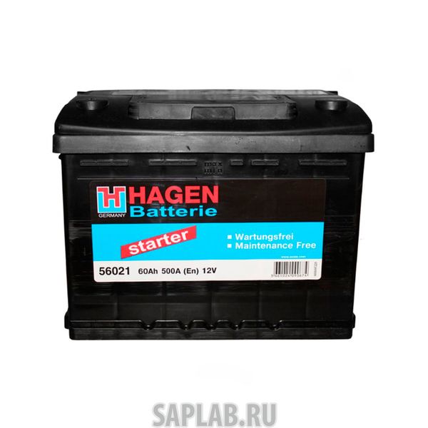 Купить запчасть  HAGEN_BATTERIE - 56021 Аккумуляторная Батарея [12v 60ah 500a B13] HAGEN BATTERIE 56021