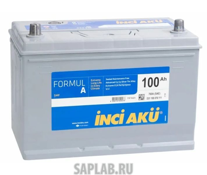 Купить запчасть  INCI_AKU - FORMULA100L760A Аккумулятор INCI AKU Formul A 100L 760A 306x175x224