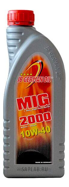 Купить запчасть JB GERMAN OIL - 4027311001133 Моторное масло JB German oil MIG 2000 MOS 2 10W-40 1л