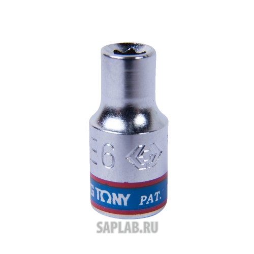 Купить запчасть KING TONY - 237506M Головка торцевая TORX Е-стандарт 1/4", E6, L = 24 мм KING TONY