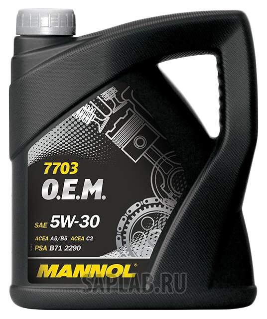 Купить запчасть MANNOL - 1065 Моторное масло Mannol 7703 O.E.M. 5W-30 4л