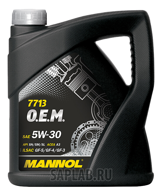 Купить запчасть MANNOL - 1071 Моторное масло Mannol 7713 O.E.M. 5W-30 4л