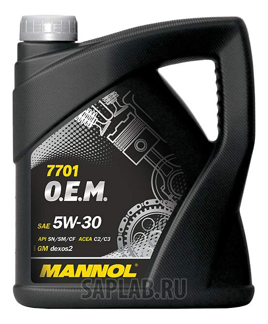 Купить запчасть MANNOL - 1077 Моторное масло Mannol 7701 O.E.M. 5W-30 4л