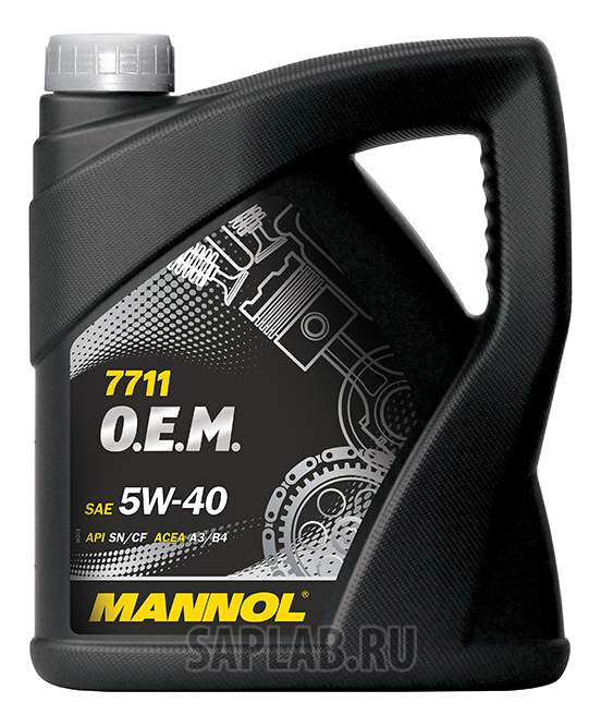 Купить запчасть MANNOL - 1083 Моторное масло Mannol 7711 O.E.M. 5W-40 4л