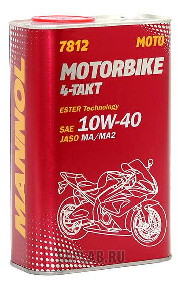 Купить запчасть MANNOL - 1962 Моторное масло Mannol 4-Takt Motorbike 10W-40 1 л