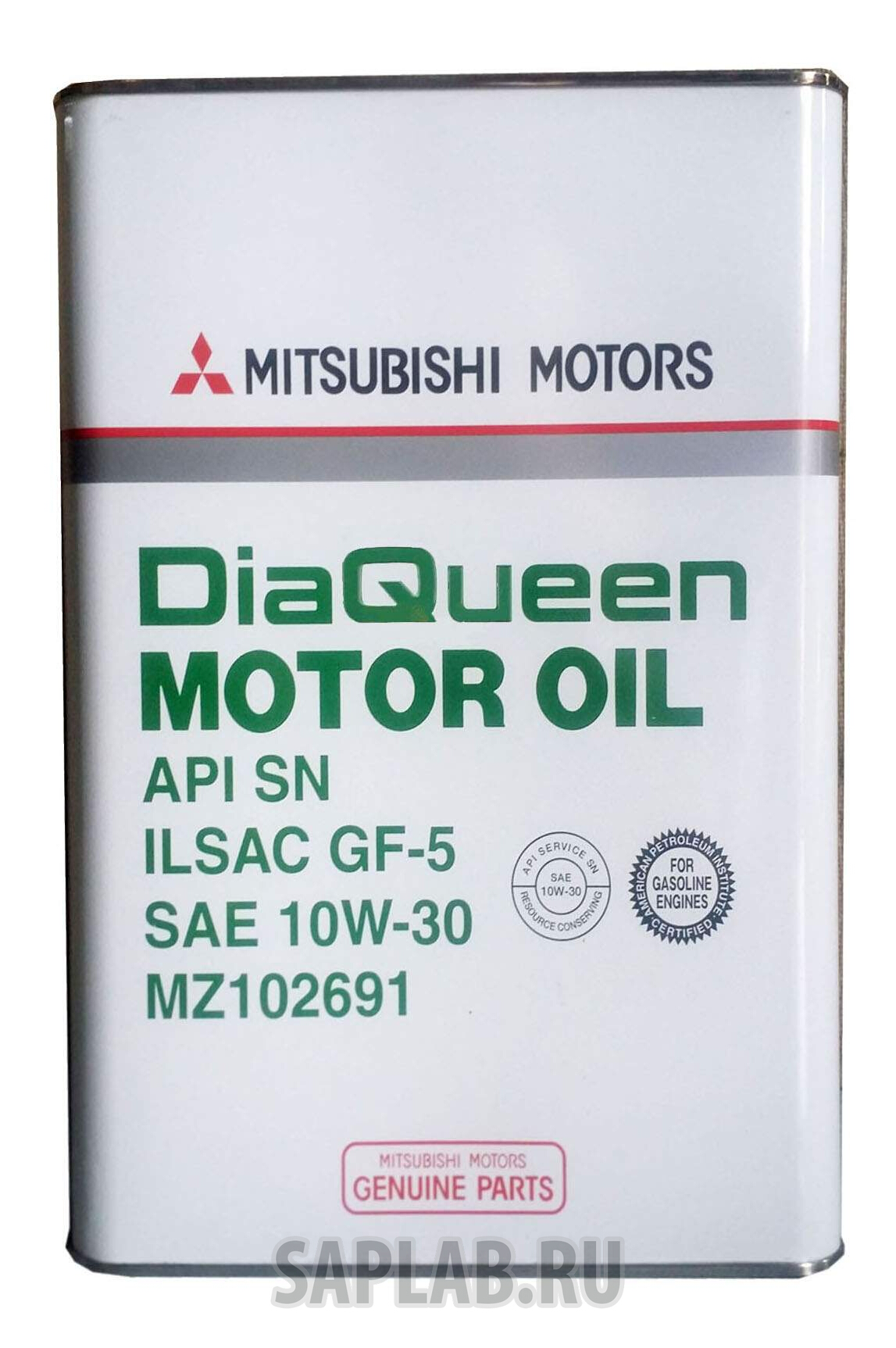 Купить запчасть MITSUBISHI - MZ102691 Моторное масло Mitsubishi DiaQueen 10W-30 4л