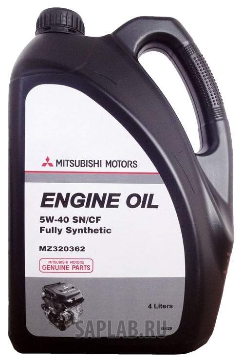 Купить запчасть MITSUBISHI - MZ320362 Моторное масло Mitsubishi Engine Oil Fully Synthetic SN/CF 5W-40 4л