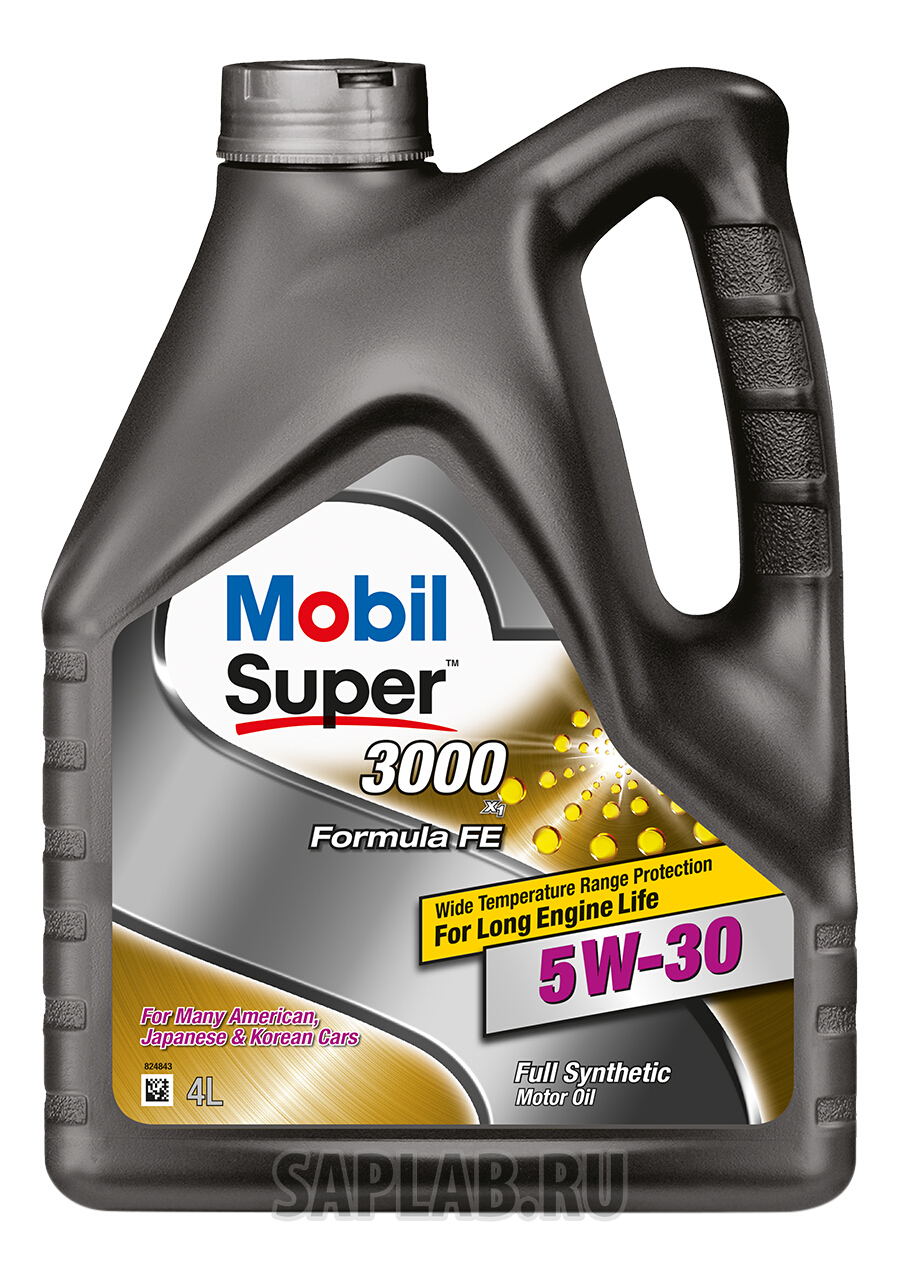 Купить запчасть MOBIL - 152564 Моторное масло Mobil Super 3000 X1 Formula FE 5W-30 4л