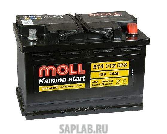 Купить запчасть  MOLL - 574012068 Аккумулятор MOLL Kamina Start 74R 680A 276x175x190 574012068