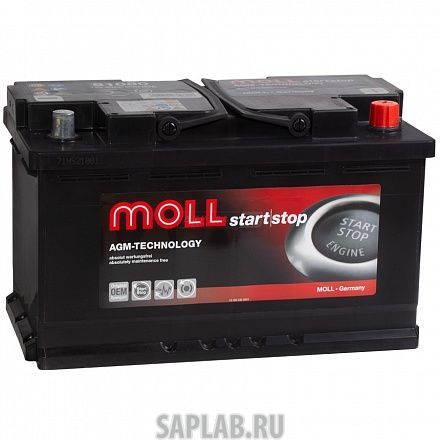 Купить запчасть  MOLL - 81080 Аккумулятор MOLL AGM 80R Start-Stop 800A 315x175x190 81080