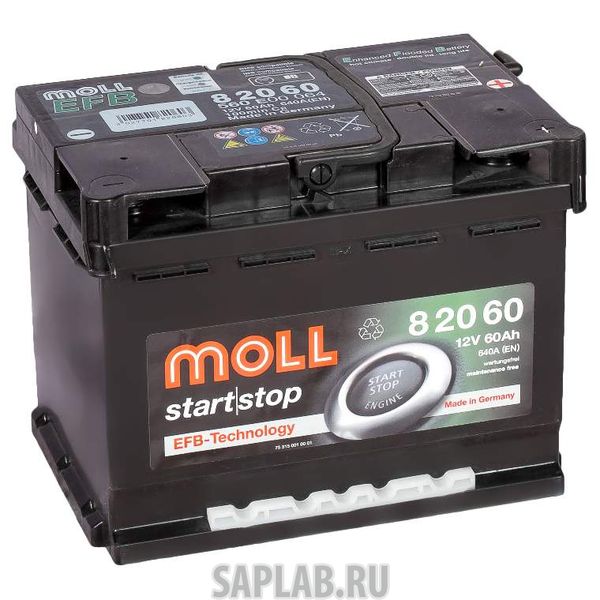 Купить запчасть  MOLL - 82060 Аккумулятор MOLL EFB 60R Start-Stop 640A 246x175x190