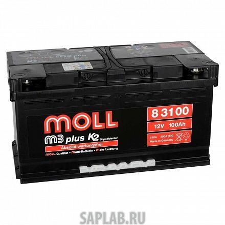 Купить запчасть  MOLL - 83100 Аккумулятор MOLL M3plus 100R 850A 353x175x190 83100