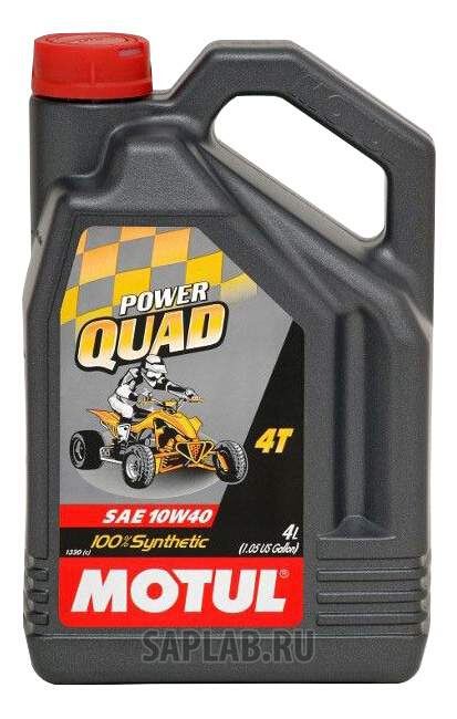 Купить запчасть MOTUL - 101469 Моторное масло Motul Power Quad 4Т 10W-40 4 л.