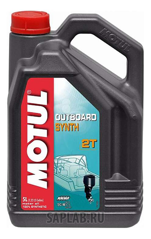 Купить запчасть MOTUL - 101723 Моторное масло Motul Outboard Synth 2T 5W-30 5л