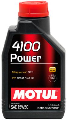 Купить запчасть MOTUL - 102773 Масло моторное MOTUL 4100 Power 15W-50 1л