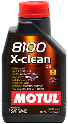 Купить запчасть MOTUL - 102786 Моторное масло Motul 8100 X-clean 5w-40 1л