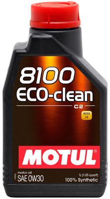 Купить запчасть MOTUL - 102888 Моторное масло Motul 8100 Eco-clean 0W-30 1л