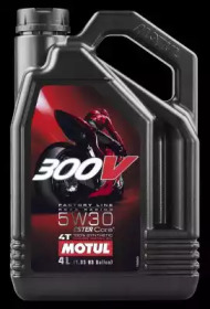 Купить запчасть MOTUL - 104111 Моторное масло Motul 300V 4T Factory Line Road Racing 5W-30 4л