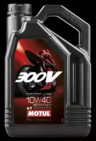 Купить запчасть MOTUL - 104121 Моторное масло Motul 300V 4T FL Road racing 10W-40 4л