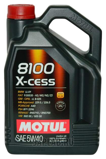 Купить запчасть MOTUL - 104256 Моторное масло Motul 8100 X-cess 5w-40 4л