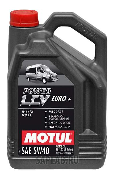 Купить запчасть MOTUL - 106132 Моторное масло Motul Power LCV Euro+ 5W-40 5л