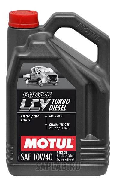 Купить запчасть MOTUL - 106136 Моторное масло Motul Power LCV Turbo Diesel 10W-40 5л