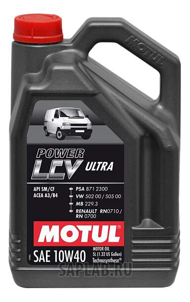 Купить запчасть MOTUL - 106156 Моторное масло Motul Power LCV Ultra 10W-40 5л