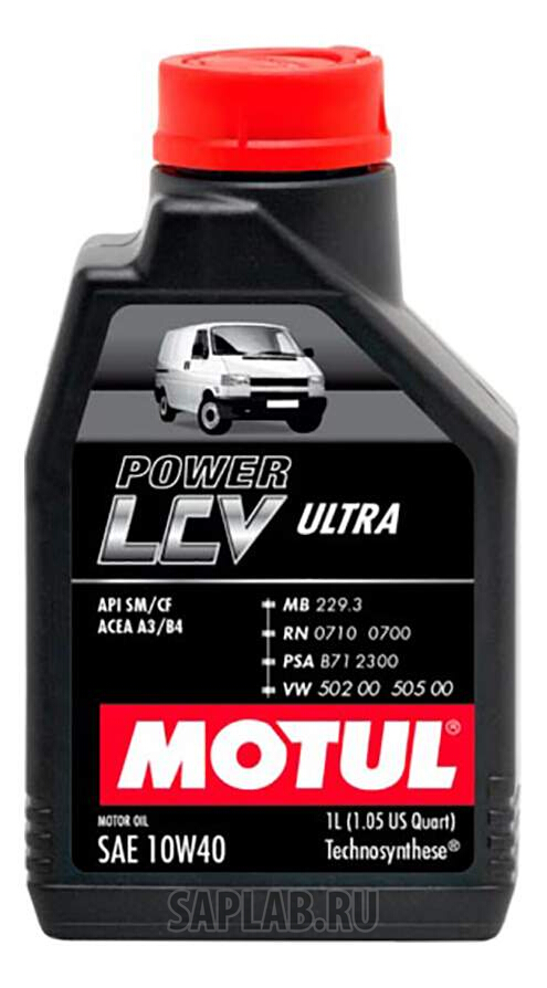 Купить запчасть MOTUL - 106350 Моторное масло Motul Power LCV Ultra 10W-40 1л