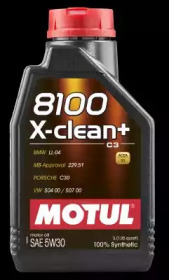 Купить запчасть MOTUL - 106376 Моторное масло Motul 8100 X-clean + 5w-30 1л