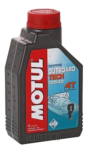 Купить запчасть MOTUL - 106397 Моторное масло Motul Outboard Tech 4T 10W-40 1л