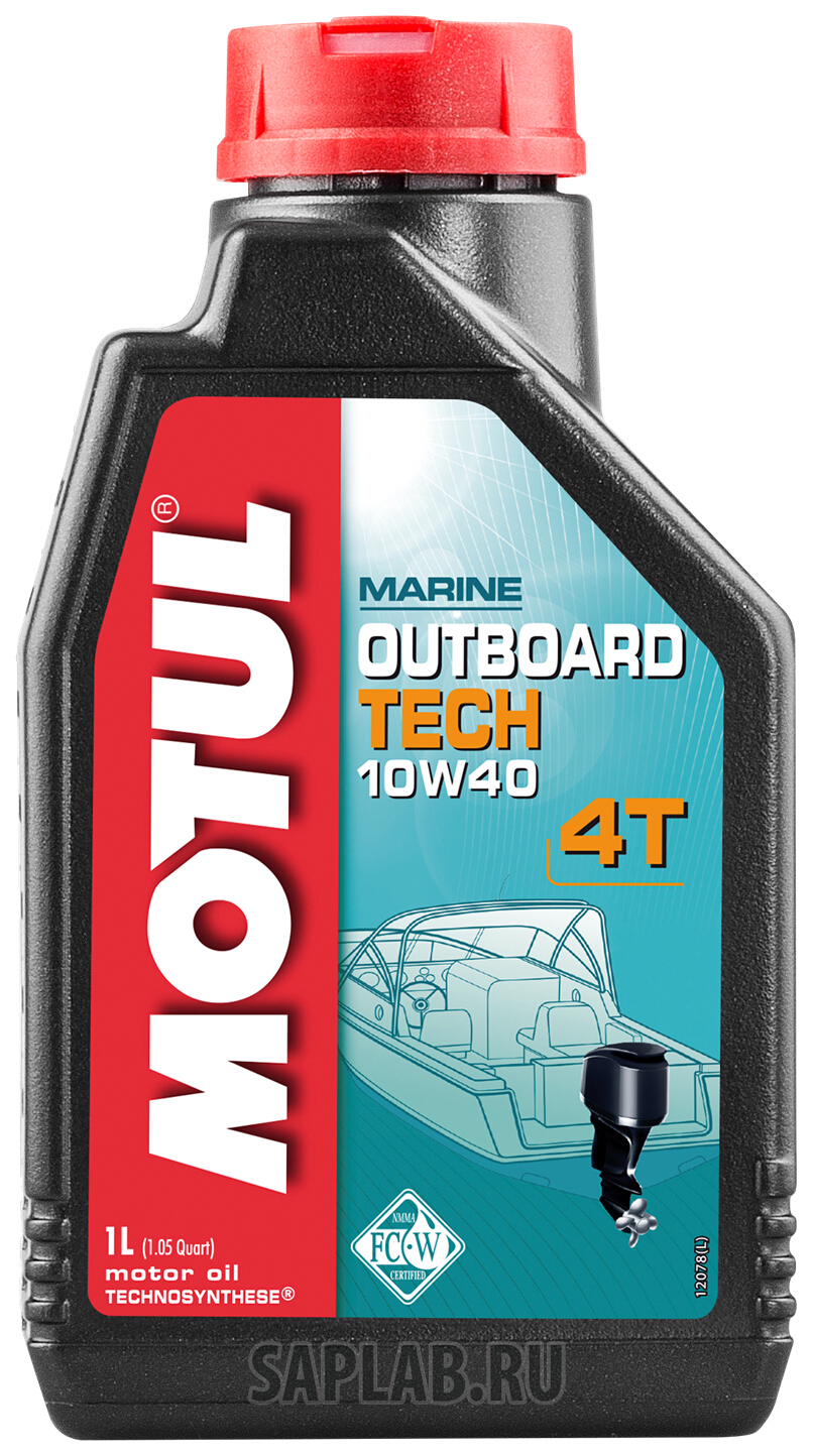 Купить запчасть MOTUL - 106453 Моторное масло Motul Outboard Tech 4T 10W-30 1л