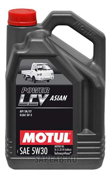 Купить запчасть MOTUL - 106489 Моторное масло Motul Power LCV Asian 5W-30 5л