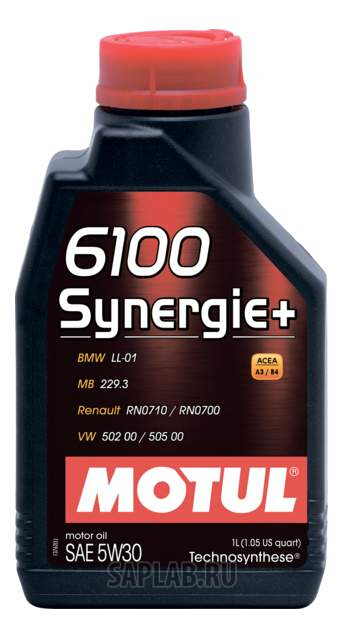 Купить запчасть MOTUL - 106521 Моторное масло Motul 6100 Synergie + 5w-30 1л