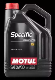 Купить запчасть MOTUL - 107050 Моторное масло Motul Specific 504 00/507 00 SAE 0W-30 5л