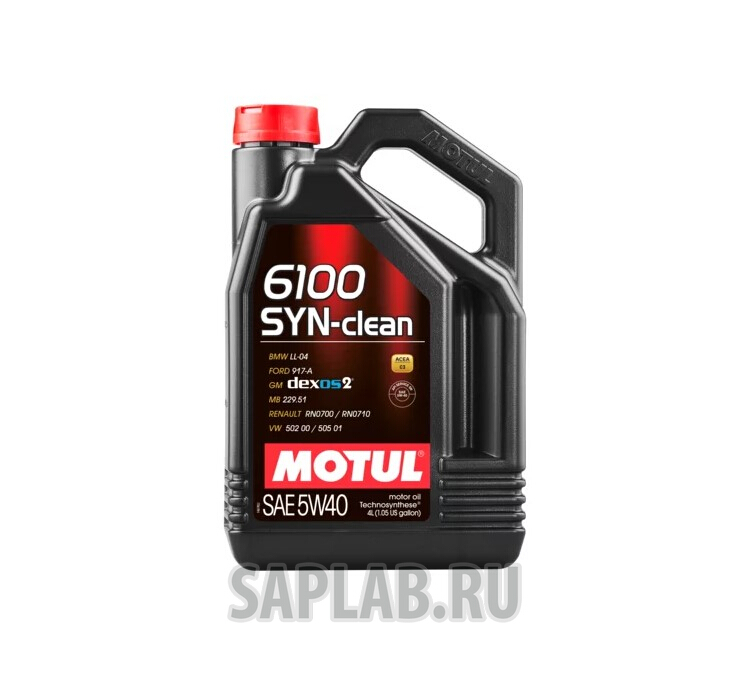 Купить запчасть MOTUL - 107942 Моторное масло Motul 6100 SYN-clean 5W-40 4л