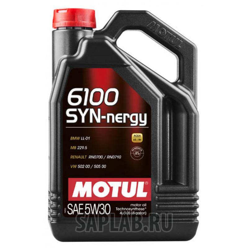 Купить запчасть MOTUL - 107971 Моторное масло Motul 6100 SYN-NERGY 5W-30 4л