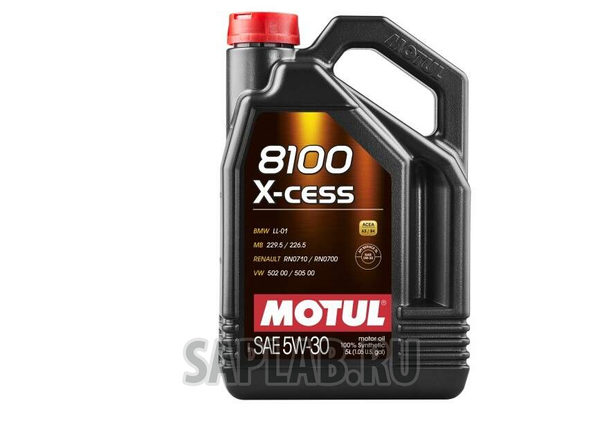 Купить запчасть MOTUL - 108946 Моторное масло Motul 8100 X-cess 5W-30  5л