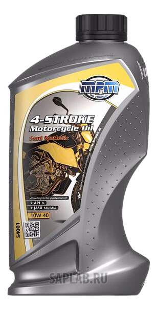 Купить запчасть MPM OIL - 54001 Моторное масло МРМ Oil 4-Stroke Motorcycle Oil 10W-40 1л