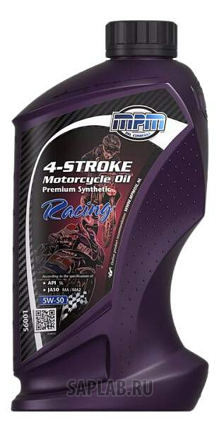 Купить запчасть MPM OIL - 56001 Моторное масло МРМ Oil 4-Stroke Motorcycle Oil Premium Synthetic Racing 5W-50 1л