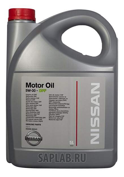 Купить запчасть NISSAN - KE90090043 Моторное масло Nissan Motor Oil SAE 5W-30 DPF 5л