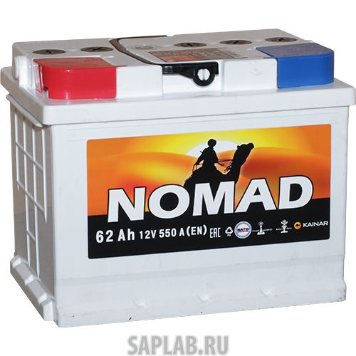 Купить запчасть  NOMAD - 062133201022107110RББ Аккумулятор легковой «NOMAD» 62 Ач п/п