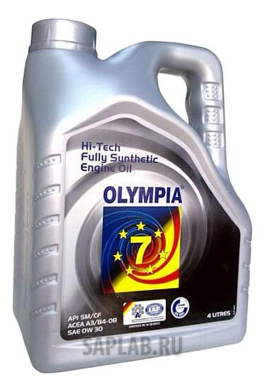 Купить запчасть OLYMPIA OILS - 20131124 Моторное масло Olimpia Hi-Tech Fully Synthetic Engine Oil 0W-30 4л