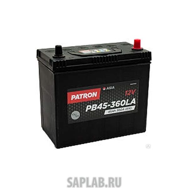 Купить запчасть  PATRON - PB45360LA Аккумулятор PATRON ASIA 12V 45AH 360A (L+) тонкие клеммы JIS T1 237x127x227mm 11,3kg