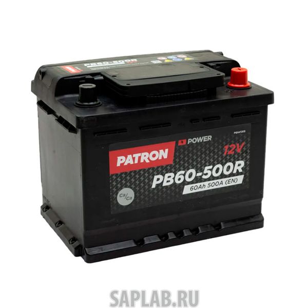 Купить запчасть  PATRON - PB60500R Аккумулятор PATRON POWER 12V 60AH 500A ETN 0(R+) 242x175x190mm 14.6kg